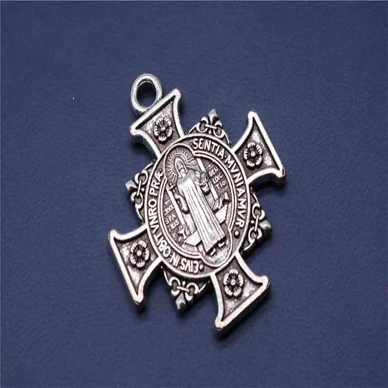 Медаль из цинкового сплава Saint Benedict религиозная медаль|Шармы| |