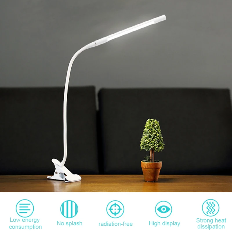 Светодиодная настольная лампа для бизнеса, офиса, спальни, сенсорный светильник для защиты глаз, диммер, USB зарядка, светодиодная