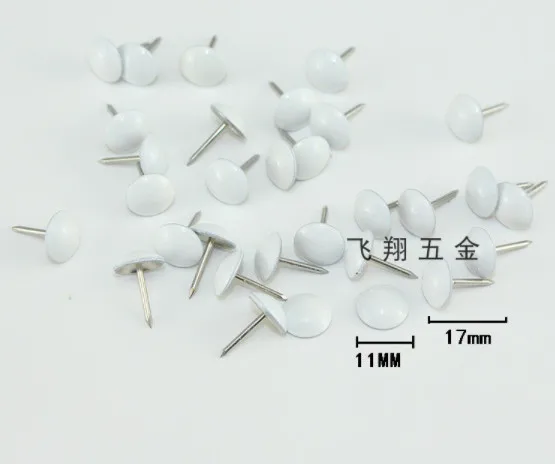 

100PCS Antique Fasteners Upholstery Nails Furniture Tacks Pushpins Hardware Decor Tack 11mm*17mm