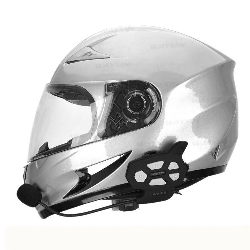 

2018 Intercom Bluetooth Motorcycle Communicator Helmet Headset Interphone for 6 Riders Motorcycle Intercom Motorcycle moto