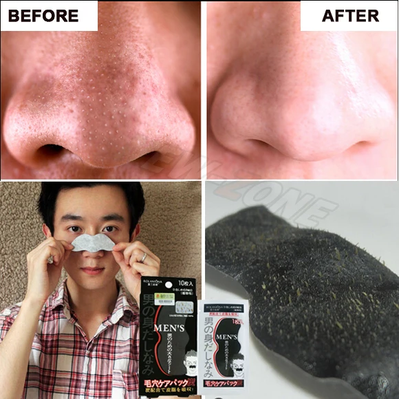 10PCS Men Nose Mask Blackhead Remove Nose Clear Men's Blackheads