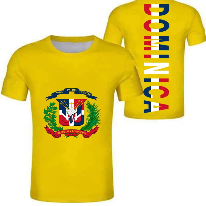 Мужская молодежная Повседневная футболка для мальчиков с надписью DOMINICA dma nation flag