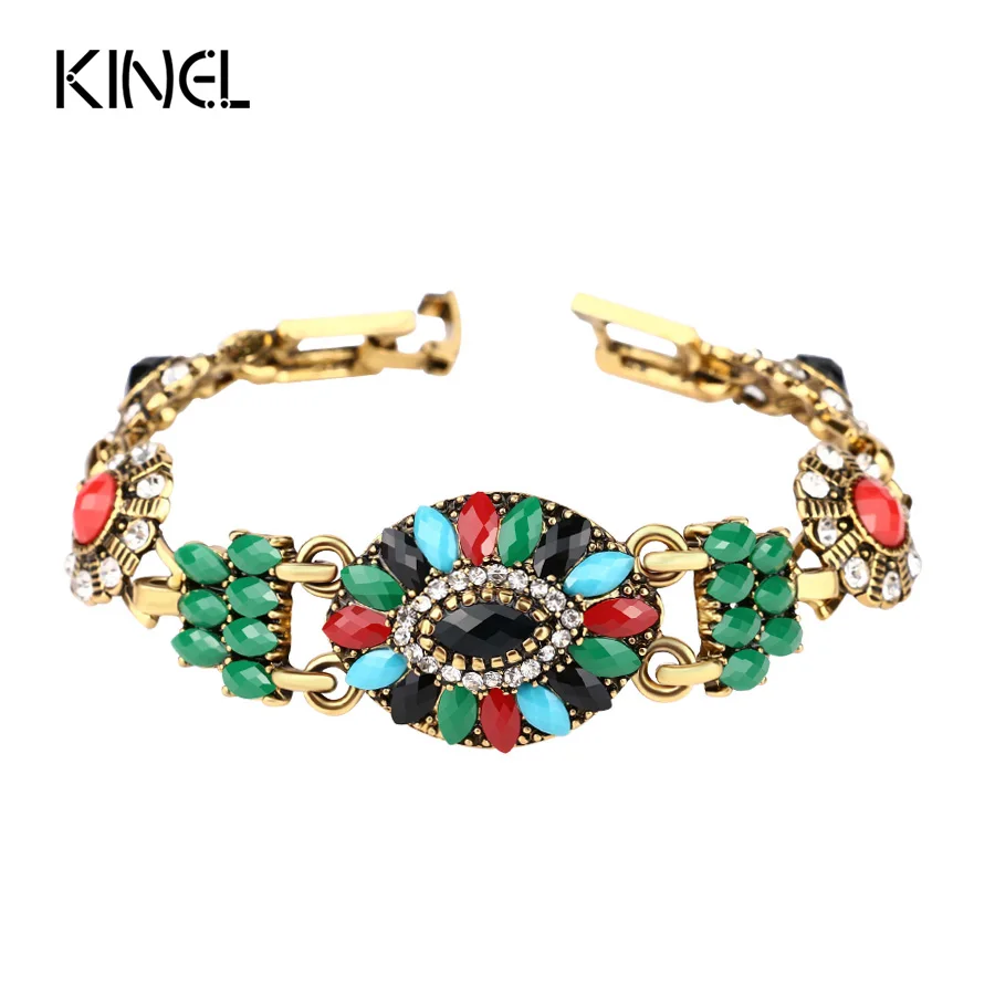 Женский винтажный браслет золотого цвета ювелирное изделие в турецком стиле из