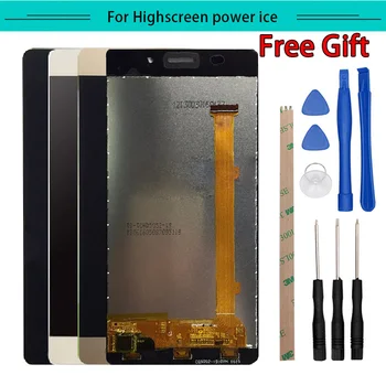 

1pc For highscreen Power ICE Full LCD Display Assembly Complete with touch Screen glass digitizerFree Shipping