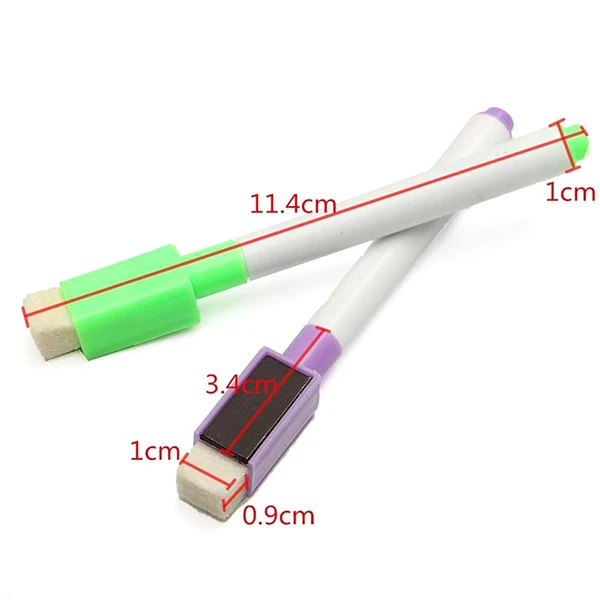 Портативный 8 шт./компл. магнит ручки магнитные протрите сухой маркеры для белой доски встроенный ластик школьного класса офис встречи инструменты