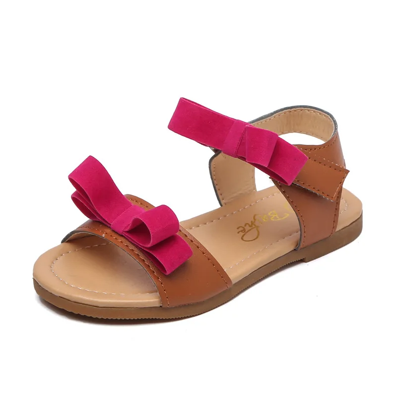 COZULMA Girls Bowtie Peep Toe Beach Sandals Baby Toddler Kids Summer