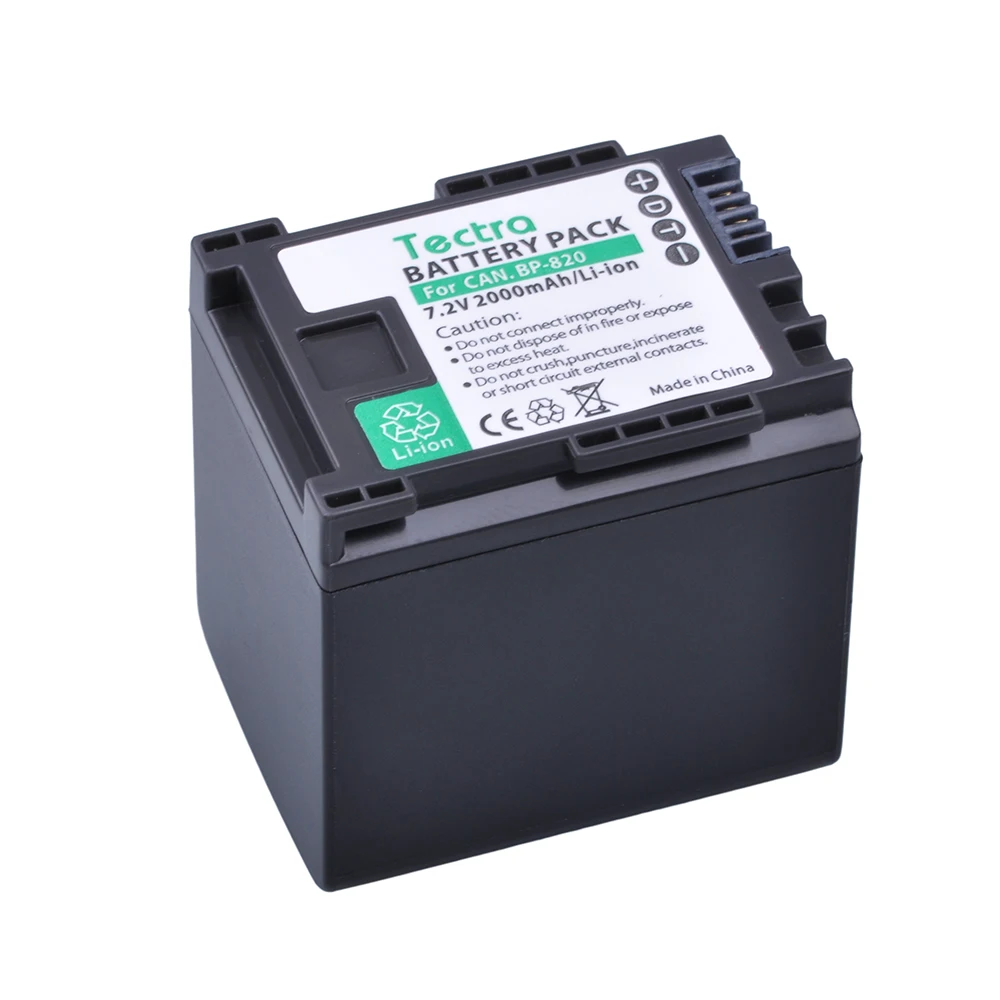 Li-ion de Substituição para Canon Tectra 820 Bateria Xa20 Xa25 Hfg30 hf M31 M30 M40 1 pc Bp-820 bp - Image 2