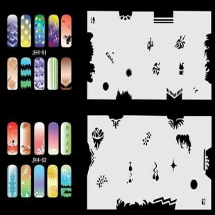 Hot Sales 20 Sheets/Lot Including 320 Different Nail Art Designs For Airbrush STENCIL Template Set No.4 | Инструменты