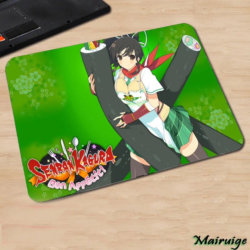 Популярный резиновый коврик для мыши Mairuige ПК и игр в стиле аниме Senran Kagura