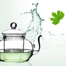 1 шт. термостойкий стеклянный чайник расписанный цветами Чайник Пуэр чайник травяного чая Microwavable безопасный для плиты чайник для чая оптом посуда для чая JN 1010