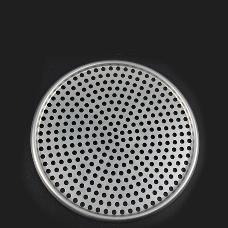 Stainless Steel Fluted Pizza Pans with Holes Non-Stick Round Shape Pizza Baking Tray Plate Home Kitchen Bakery Accessories