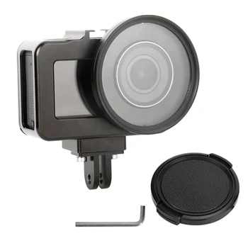 

Aluminum Alloy Standard Frame Case with 52mm UV Lens Filter Protective Cage Housing Shell for DJI OSMO ACTION Camera Accessories
