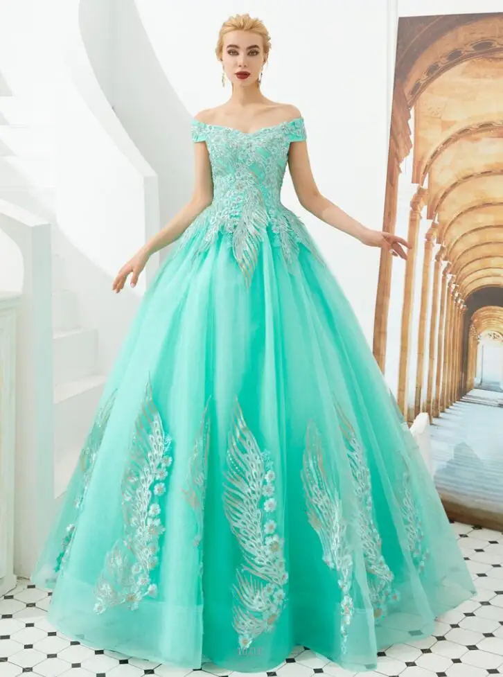 ADLN элегантные бордовые платья Quinceanera, сексуальные, открытые плечи, бальное платье для светской львицы vestidos de 15 anos suknia balowa - Цвет: picture color