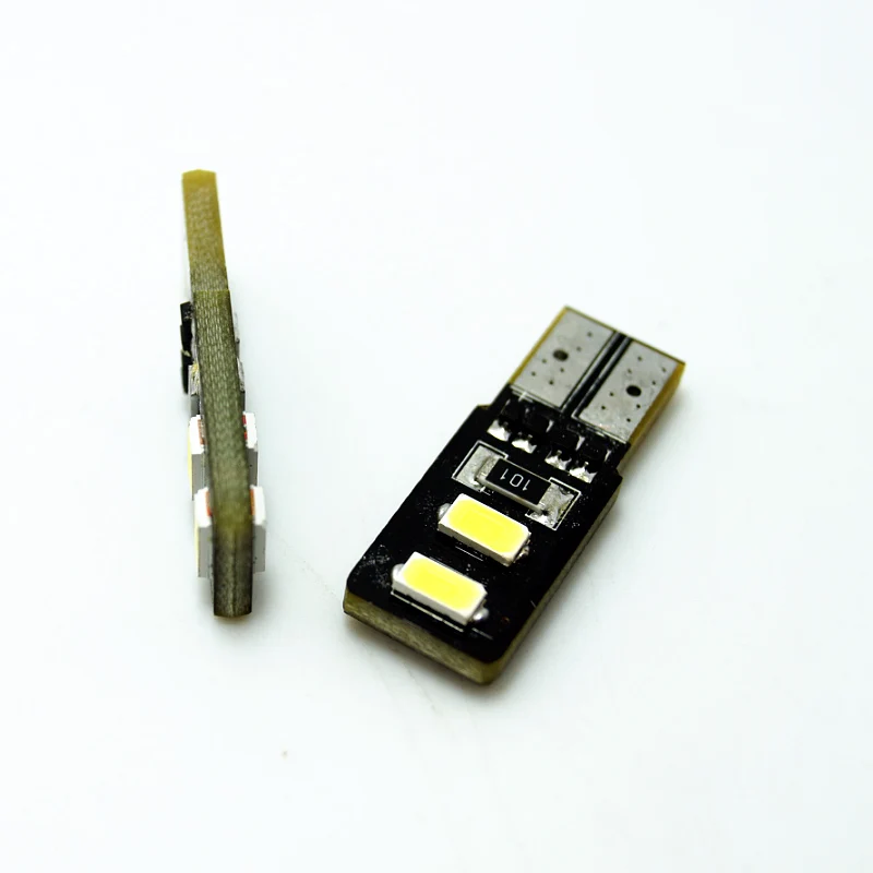 100 шт. белый T10 W5W 194 168 4SMD 5630 чип Canbus Error Free Автомобиль 4 Светодиодный лампочки# FD-4316
