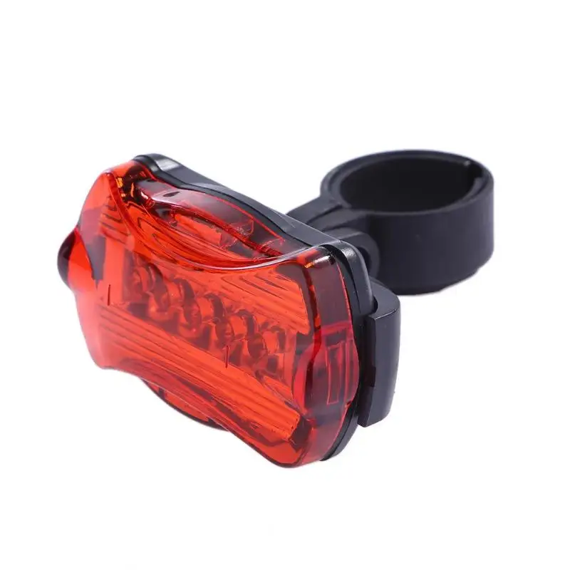 Perfect 5 LED Bicycle Light Bike Rear Tail light Red Warning Flashing Lights Waterproof Bike Taillight Lamps Torch bicycle lamp set 7