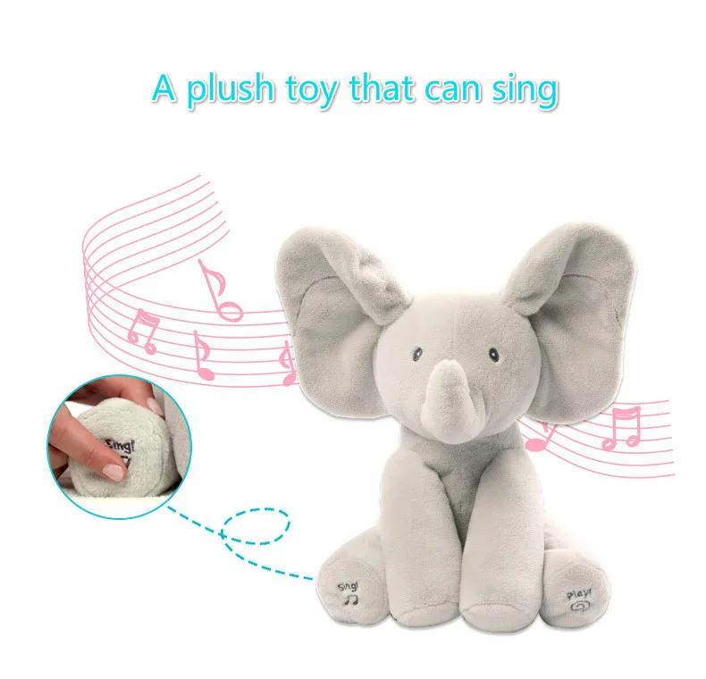 

Children Cartoon Animals Elephant Plush Early Childhood Education Toys Anime Plush Toys Soft and Soft Rag Doll