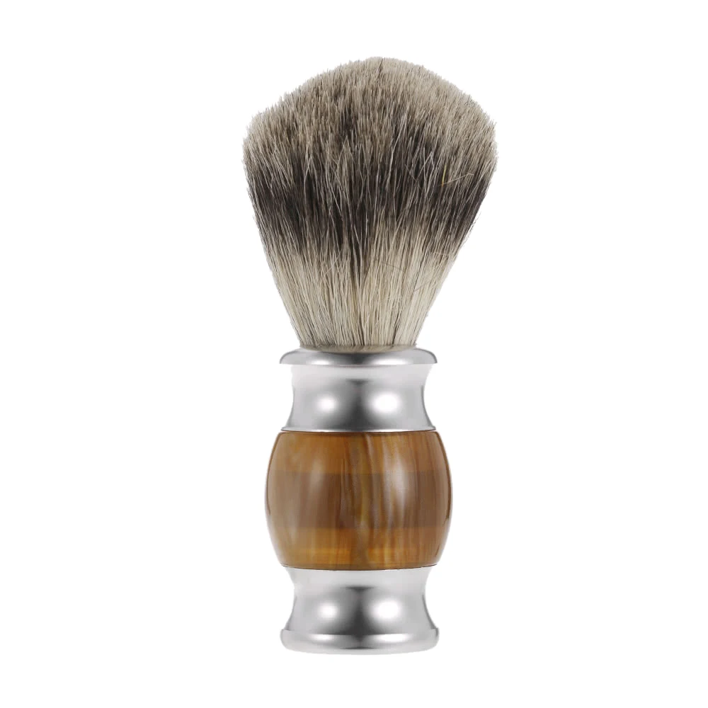 Professional Bathroom Barber Men Metal Shaving Rack Stand Set - Shave Brush Holder Shelf + Soap Mug Cup Bowl Black