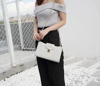 

2018 FranBrdis tui new PU female bag lock single shoulder shoulder bag casual casual texture small square bag