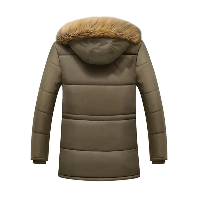 MuLS Winter Warm Fleece Men Jackets Wind Resistant Autumn Thick Fur Trim Hooded Jacket Coats Mens Cotton Padded 2019 New -20 'C 02