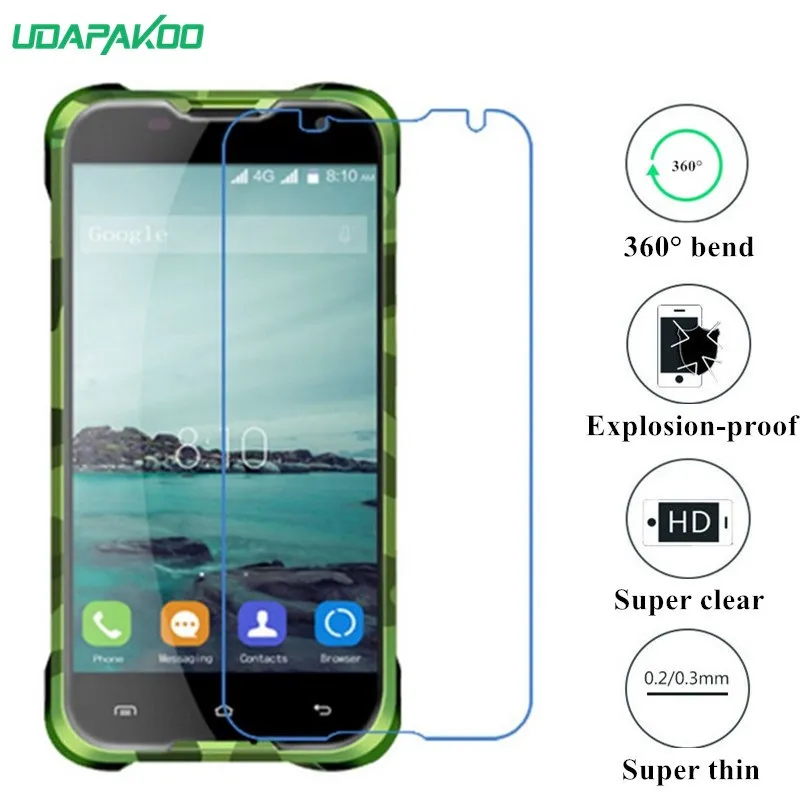 

udapakoo clear Tempered (soft glass) film for Blackview BV5000 A8 bv2000 E7s BV6000 Nano Explosion-proof glass Screen Protector
