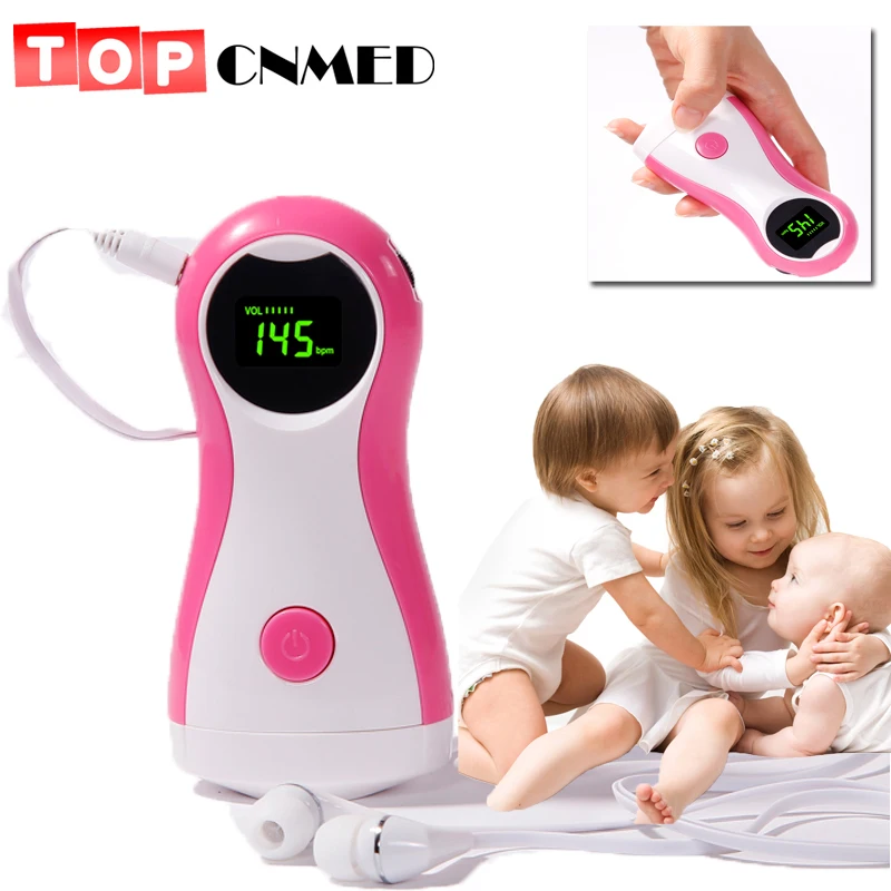

4 Color LCD display Fetal Doppler Portable ultrasound fetal heart monitor with 2MHz probe Alarm Function & FHR Curve Display