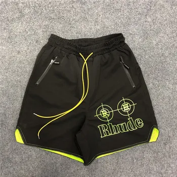19SS RHUDE Rhude X Patron New Version Shorts Men Summer RHUDE Mesh Swimming Trunk 3 Options Unisex Zipper Drawstring Short 23