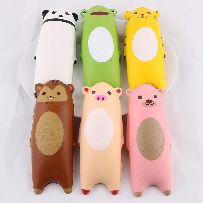 

14CM Kawaii Panda Bear Cartoon Animal Cute Squishy Slow Rising Phone Straps Colorful Sweet Scented Bread Cake Kid Toy Wholesale