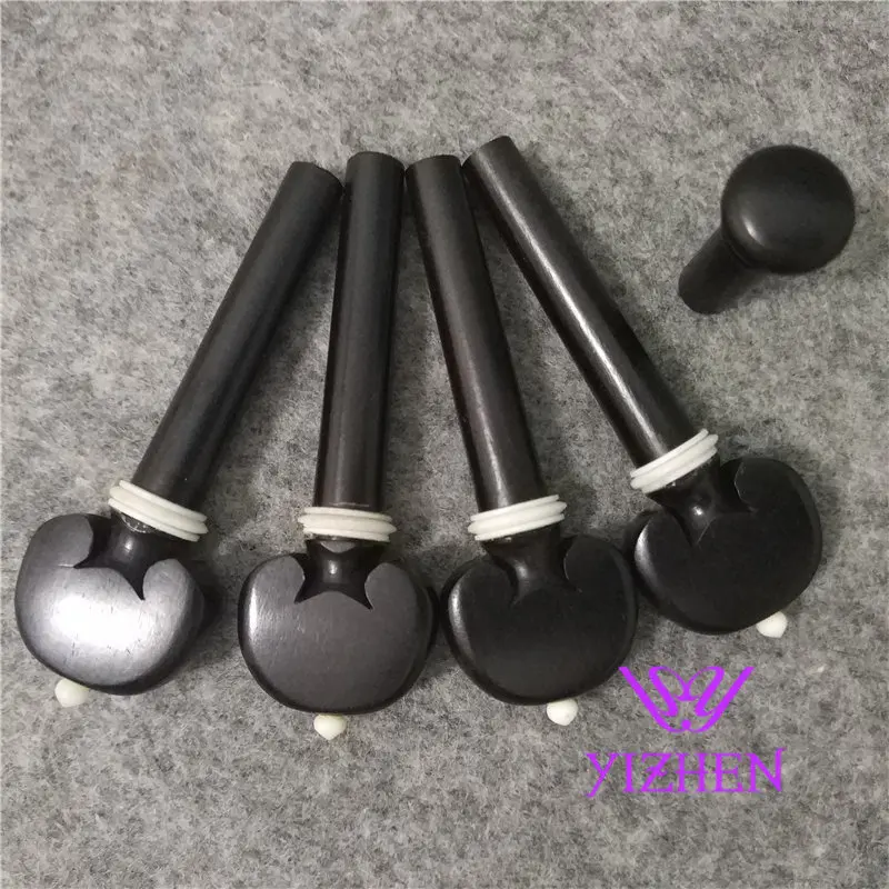 Большой 10 компл. для за ebony скрипки запчасти колышки хвостовик 4/4 части