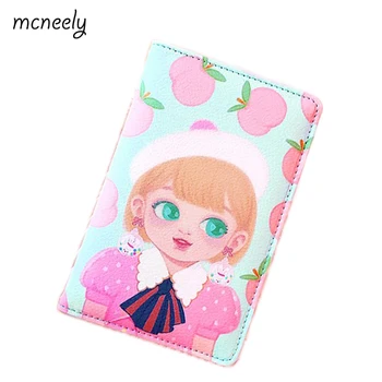 

Cute girls Printing Women Passport Holder Elegant Preppy style PU Leather Card holder Travel Passport Cover 15*10CM