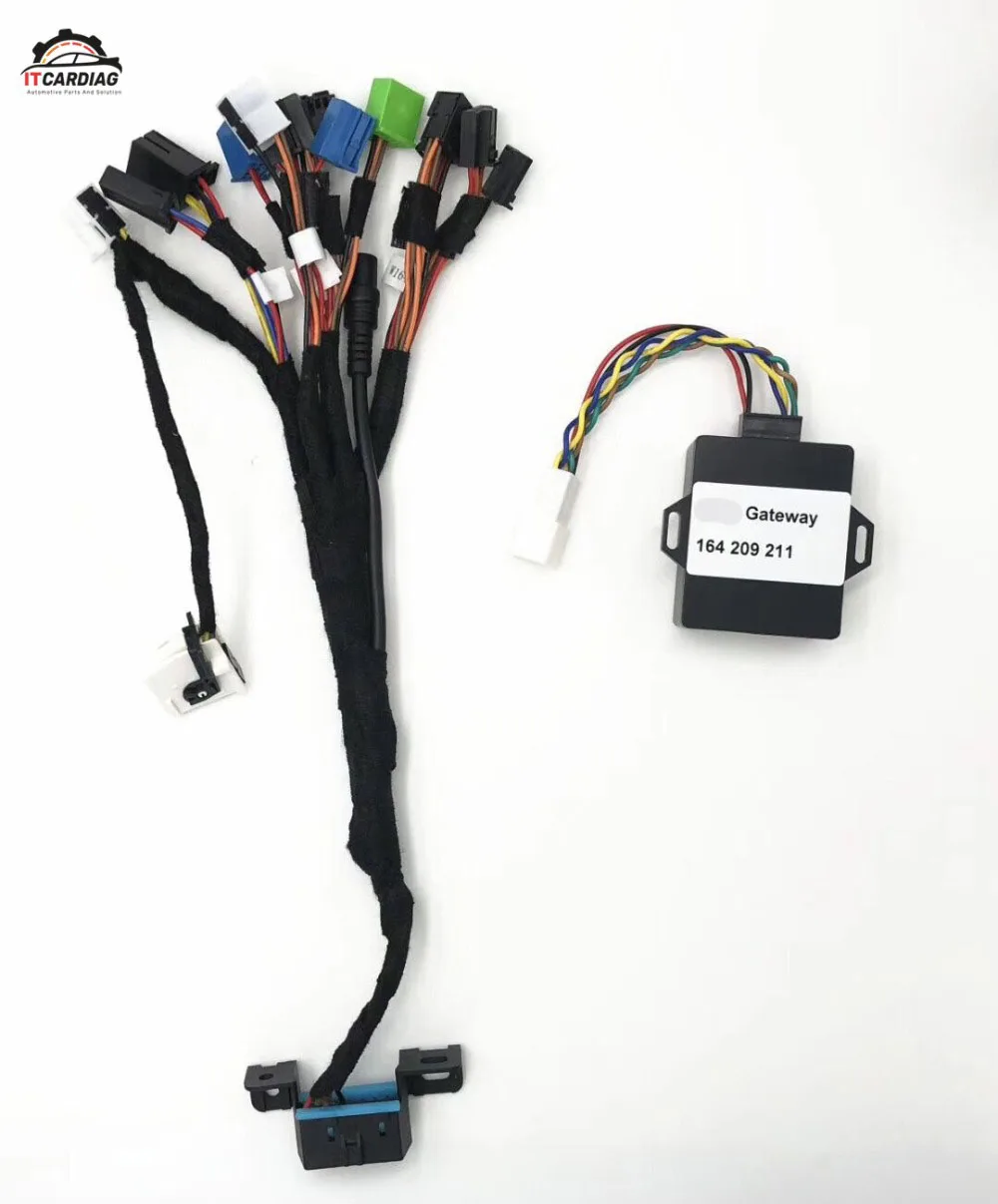 5 в 1 Тесты кабель для Mercedes-Benz W204 W207 W212 W166 W164 W221 EIS ESL с Dash разъем+ Эмулятор шлюза - Цвет: Белый