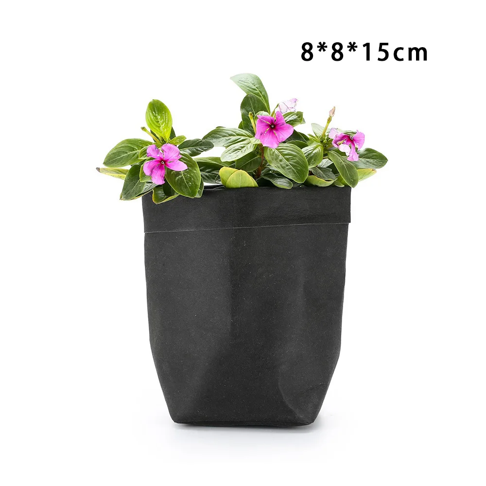 8x8x15cm Мини кашпо для суккулентов горшок моющаяся бумага для рукоделия цветочный горшок крафт-бумага Висячие цветочные горшки - Цвет: 8x8x15cm