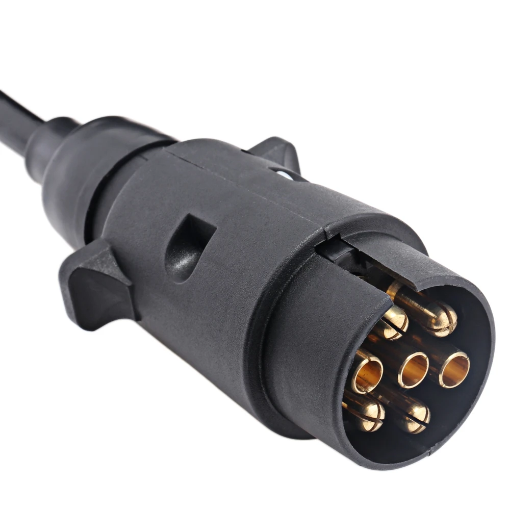 Прицепы проводки разъем n типа Алюминий 7 Булавки t23489 plug 150 см Весна кабель