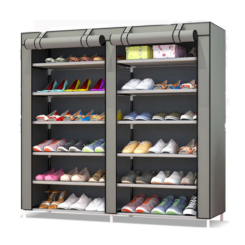 

12 Grid DIY assemble Folding cloth Non-woven Shoe Cabinet Furniture Storage Home shelf For Living Room Doorway Shoe Rack