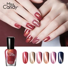 MISS CANDY Cat eyes отшелушивает лак для ногтей здоровье безвкусная полоскаемая Нетоксичная 3D лак для ногтей, маникюр 12 цветов на выбор