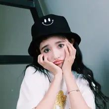 Горячая Летняя шляпа Женская Мужская Панама для отдыха улыбающаяся Рыбацкая шляпа Солнцезащитная хлопковая Рыбацкая шляпа