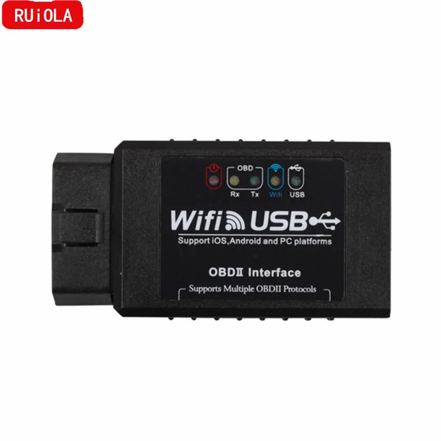 

WIFI327 ELM327 Code Scanner Support WIFI and USB OBD2 EOBD Scan Tool Diagnostic Interface