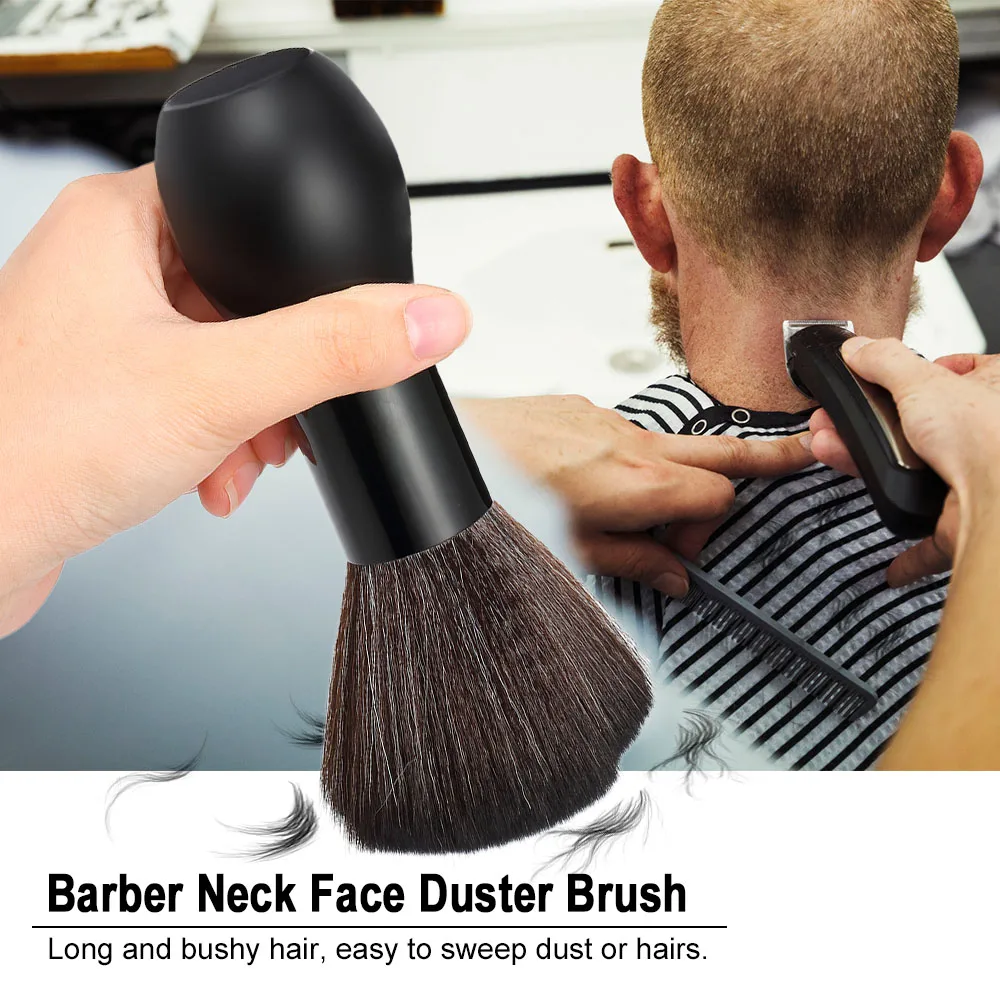 

Soft Neck Brush Face Duster dispencer Brushes Hair Brush Hairdresser Salon plastic Handle Cosmetic Tools Salon Haircutting Tool