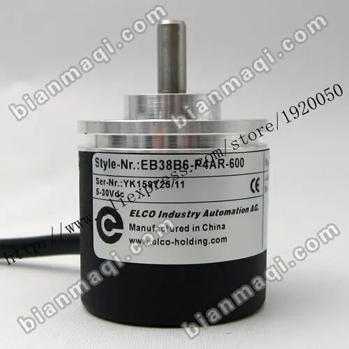 

The Elco ELCO EB38B6-P4AR-600 rotary encoder shaft diameter outer diameter of 38mm 6mm600 line