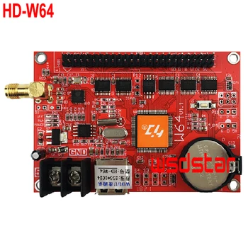

HD-W64 1024*256 4096*64 1*50PIN USB+WIFI LED display control card Single & Dual Color LED control system HD W64 2pcs/lot