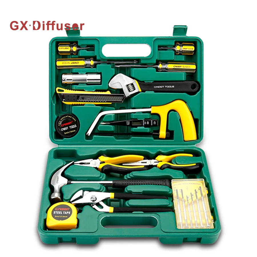 

GX Diffuser Home Tool Set Repair Tools Household Tool Kits Ratchet Wrench Sockets set Precision Screwdriver Bits Set Hex Key