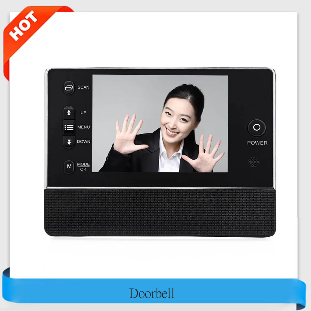 3.5 inch Doorbell Peephole Digital Viewer Doorchime Camera LCD Night