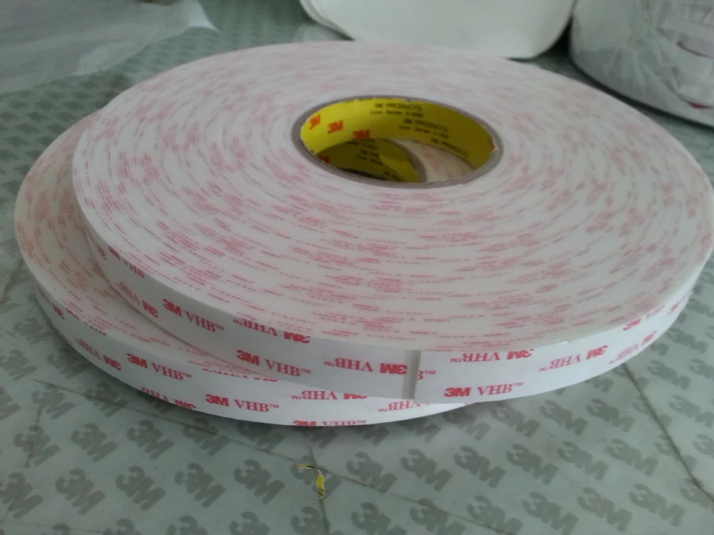 3M 4945 white VHB tape/ 3M double sided white tape with 1.1mm thick, 12.5mmX33M/roll цена 3M 4945 white VHB tape/ 3M double sided white tape with 1.1mm thick, 12.5mmX33M/roll цены онлайн