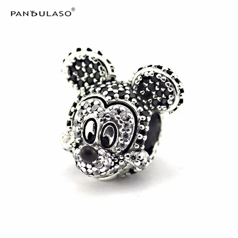 

Fits Silver Charm Bracelet & Choker Authentic 925 Sterling Silver Animal Charms Beads With CZ Stone DIY Jewelry Making FL287