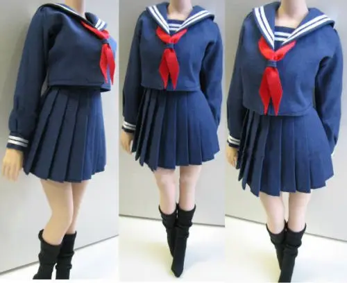 Female student socks for 1:6 custom KUMIK Action Figure Female Phicen UD