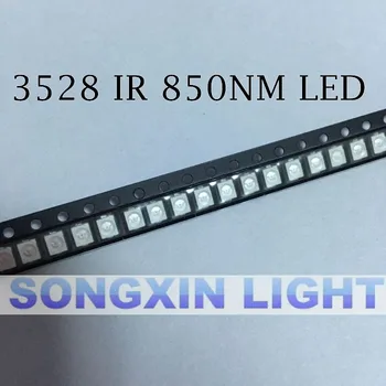 

500pcs Free shipping 850nm IR SMD LED diode 3528 Infrared led 1.4-1.5V CCTV light diode