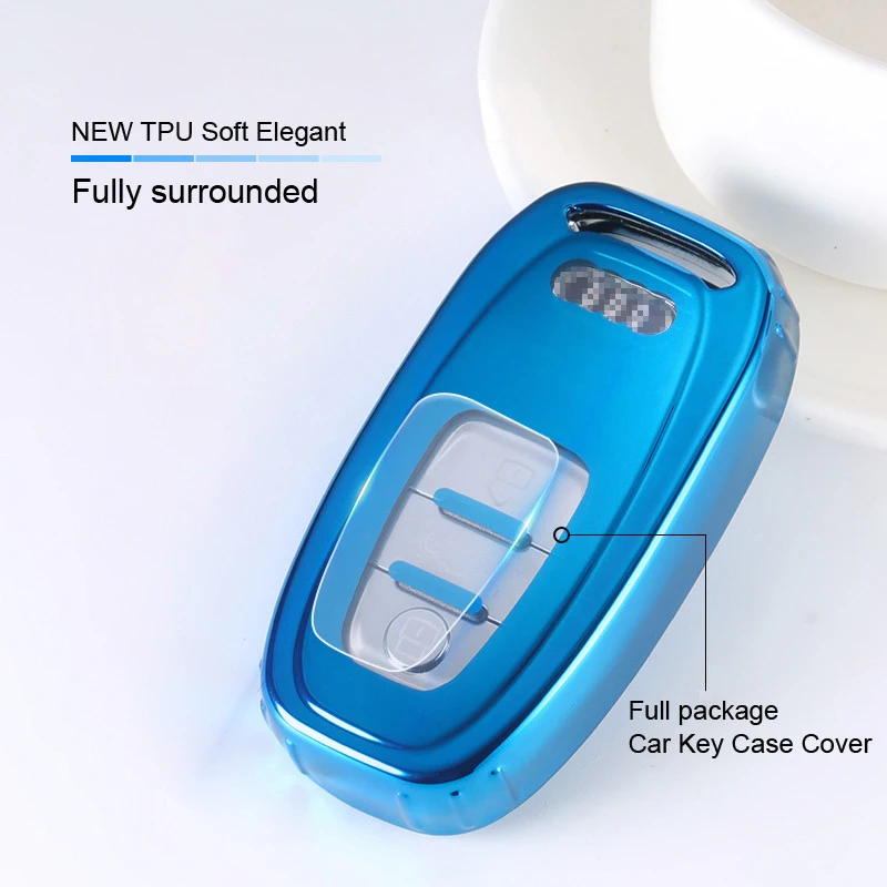 

Hi-Q TPU Soft Elegant Full package Key Case Shell For Audi A4 A4L A5 A6 A6L Q5 RS7 S7 A7 A8 Q5 S5 S6 Styling Auto Accessorise
