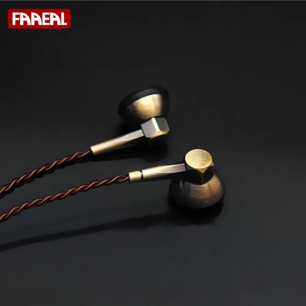 

New FAAEAL Datura-X Metal Hifi Earphone In Ear Earphones Dynamic Flat Head Plug Earbud Music Earphones With Mic