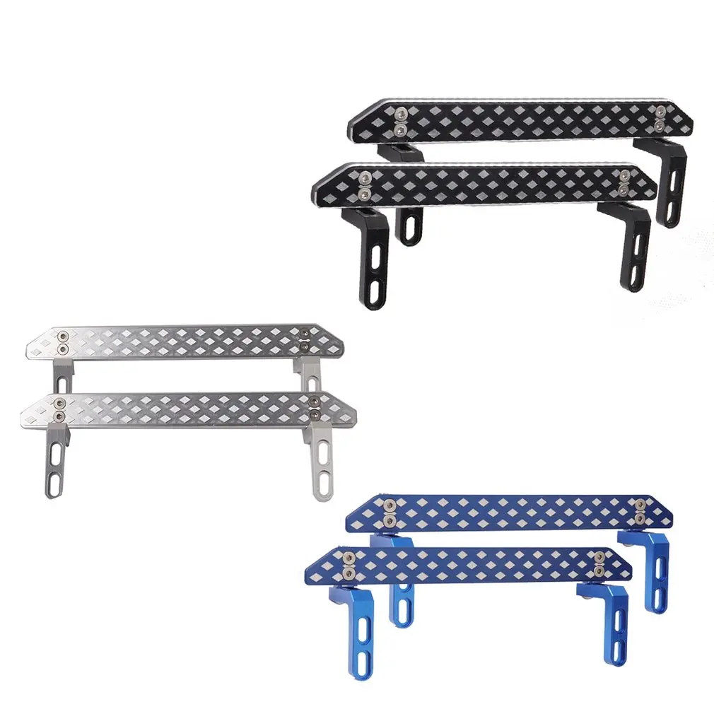 

2PCS Lightweight Durable Use Aluminum Side Pedal Plate For 1/10 RC Crawler Car Traxxas TRX-4 Trx4 Upgrade Parts