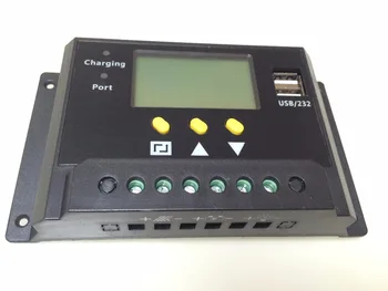 

flexible solar panel cell battery charger 12v/24v lcd solar charge controller with 5V usb output for home light kit
