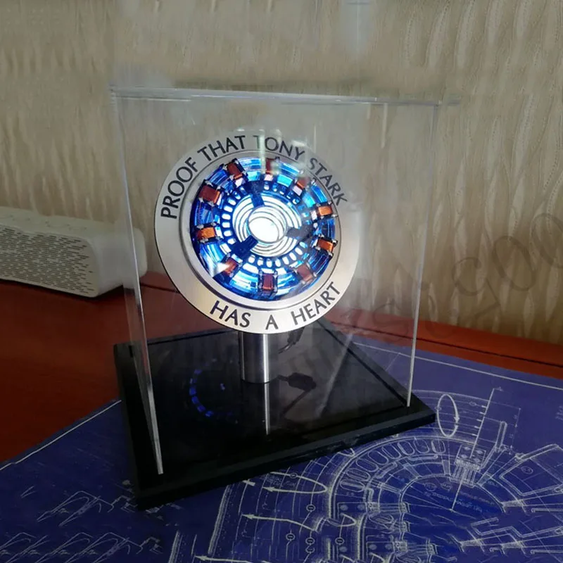 

LED Light Endgame Iron Man Arc Reactor DIY Finished Scale A Generation Of Glowing Iron Man Heart Model Action Figure Toy